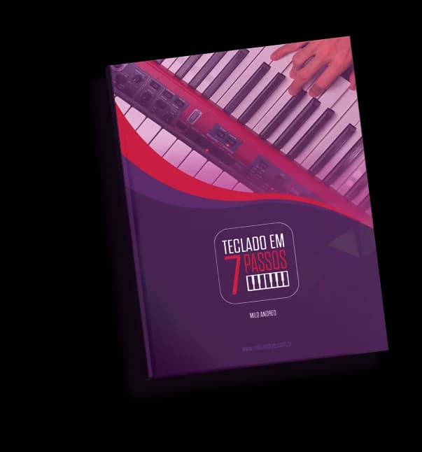 Capa do e-book Teclado em 7 Passos, de Milo Andreo